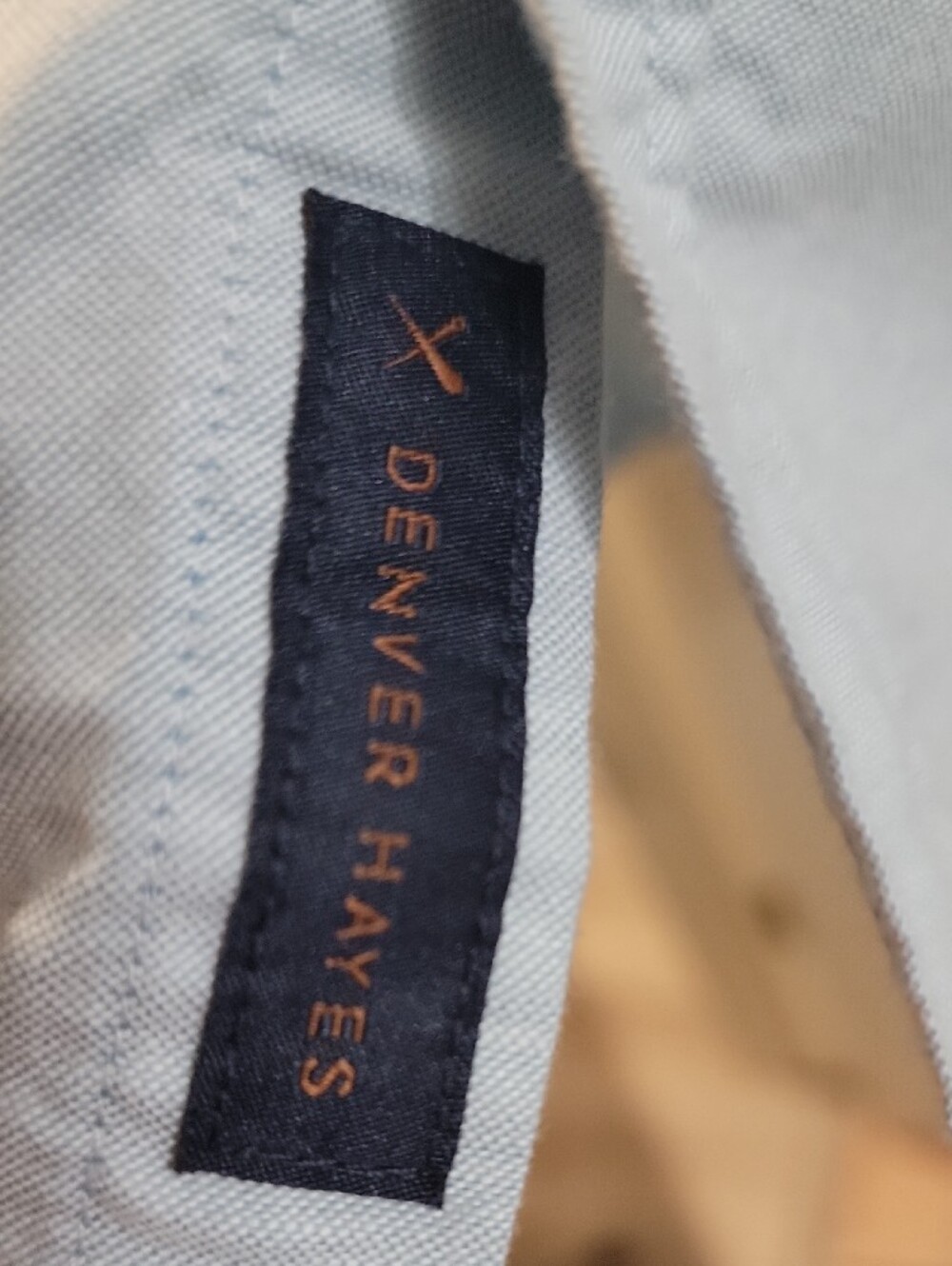 ⭐️ Denver Hayes Light Blue Button-Down Oxford Shirt - Picture 3 of 5